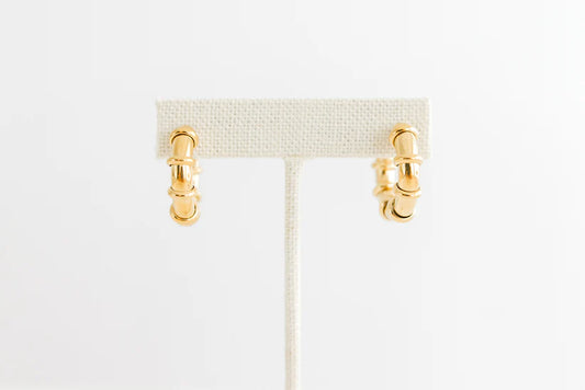 Gold Bamboo Earrings