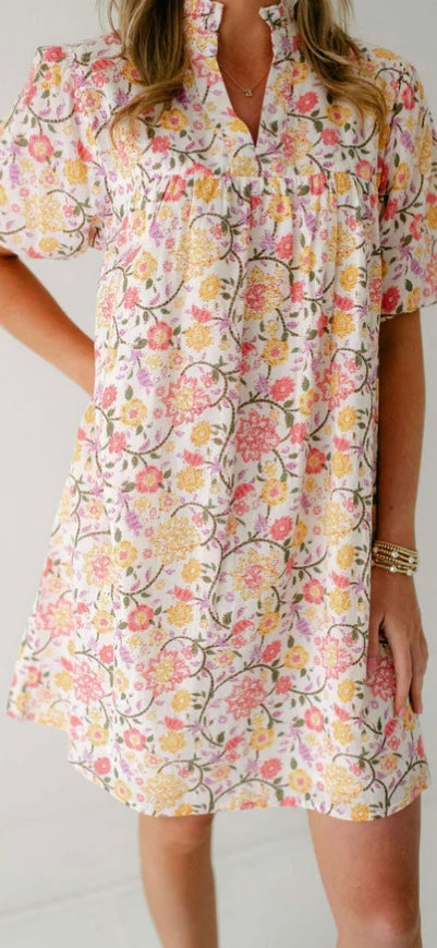 Flower Paisley Print Dress