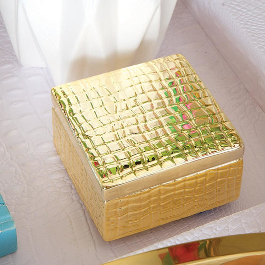 Gold Croc Box