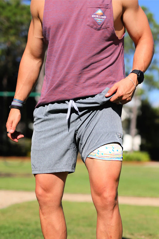 Grizzly Grey Athletic Shorts
