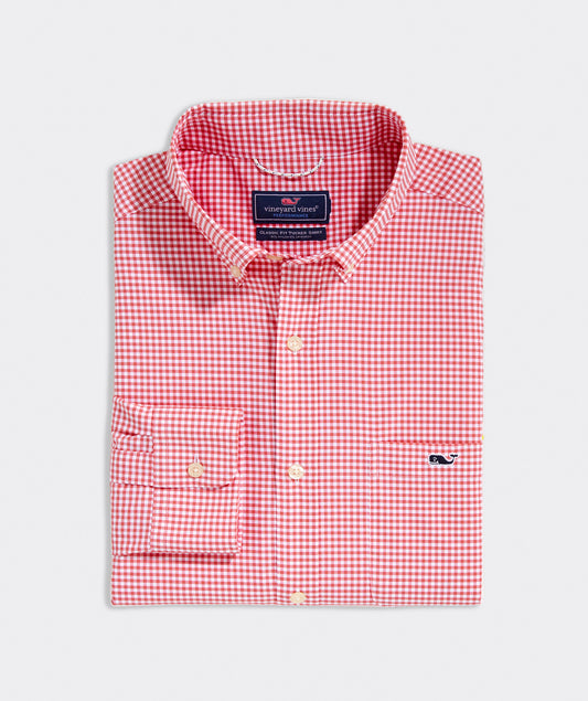 Classic Fit Reef OTG Tucker Button Down in Jetty Red