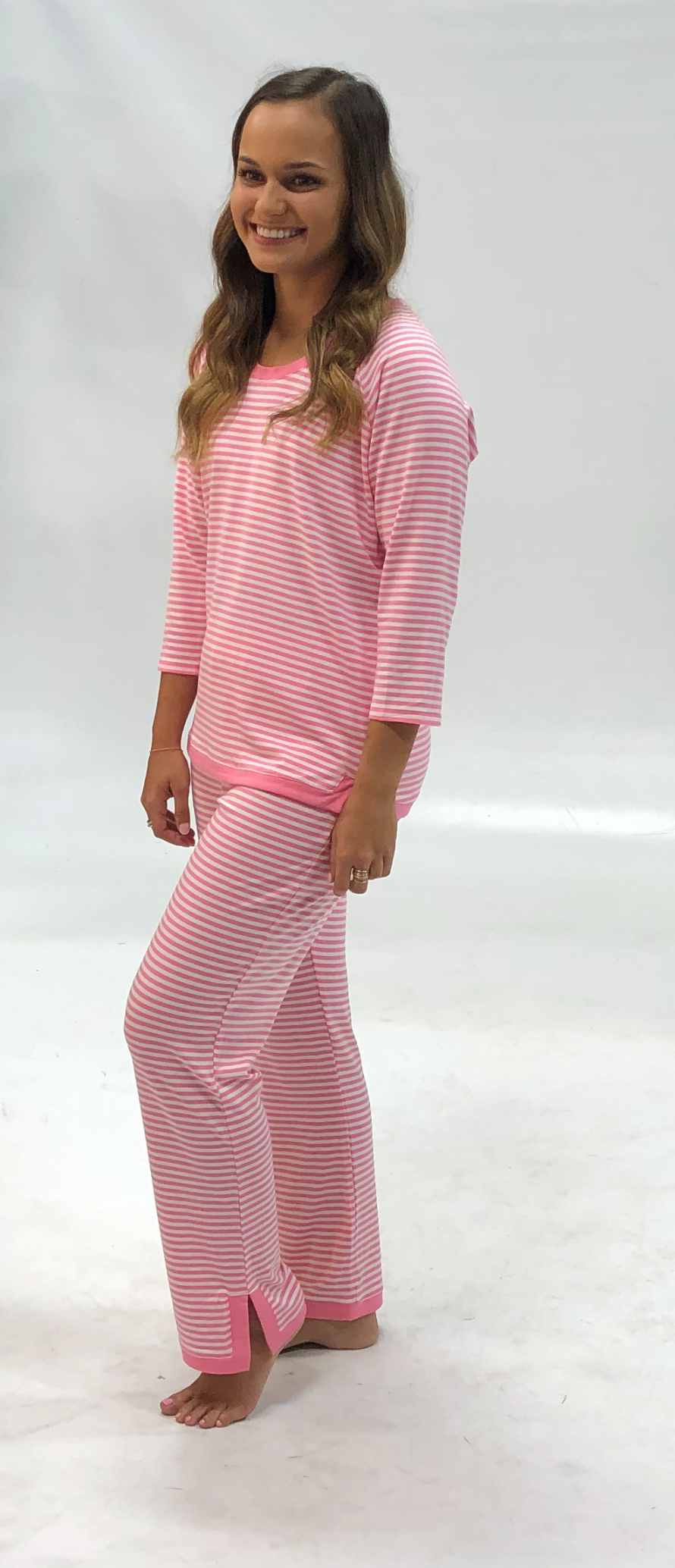 Pink Lemonade Stripe Lisa Top with Sandy Pant